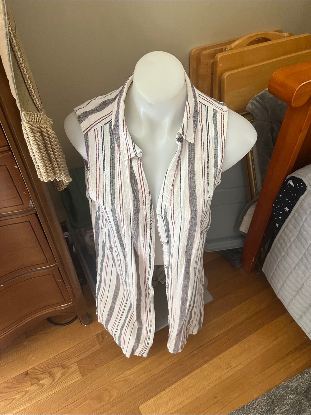 Sigrid Olsen size medium, button-down shirt,